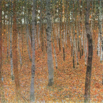 Beech Grove I Gustav Klimt woods forest Oil Paintings